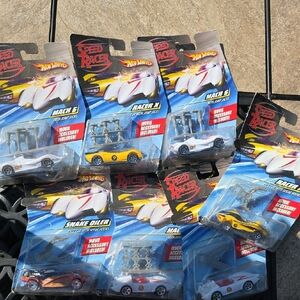 Speed Racer Hot Wheels Die-Cast Car Set - Red, Yellow, White